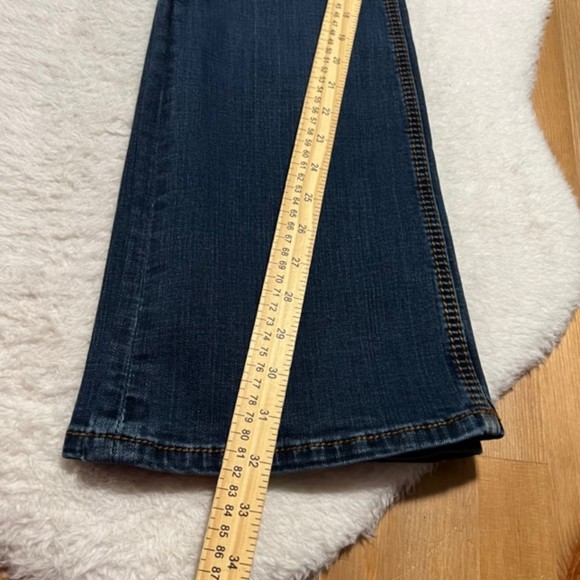 Seven7 Womens Blue Washed Bootcut Denim Thick Stitch Mid Rise Jeans Size 8 - Picture 12 of 12